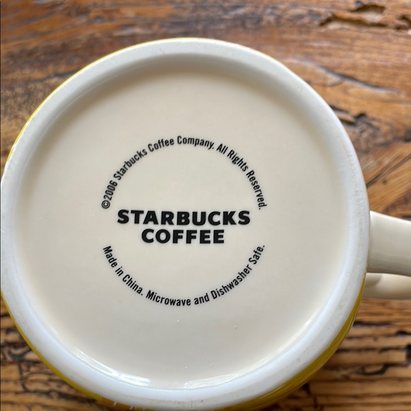 Starbucks Raised Lemons Patterned Mug from 2006 - Picture 2 of 9